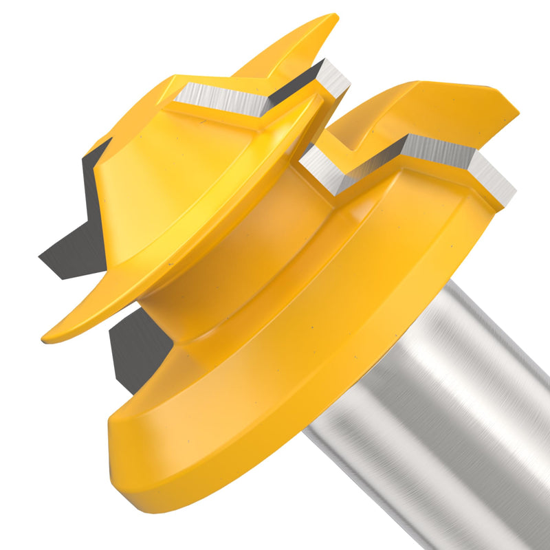 45 Degree Lock Miter Router Bits 1/2 Inch Shank Lock Miter Woodworking Tools Set Miter Router Bit Set, 3pcs Woodworking Tools Joint Router Bit Set-1/2”, 3/4”, 1" Cutting Height
