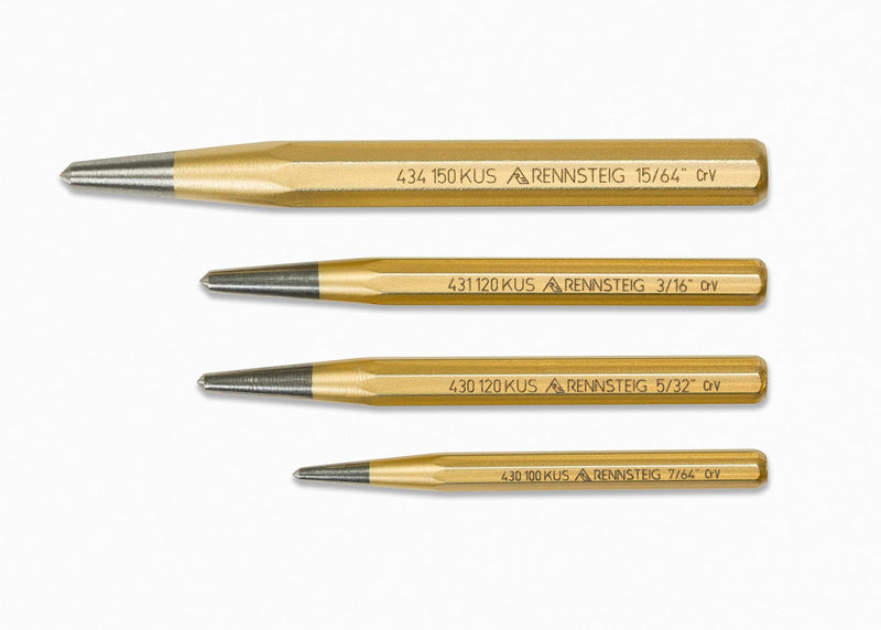 Rennsteig 9R 430 004 4 Pc Center Punch Set