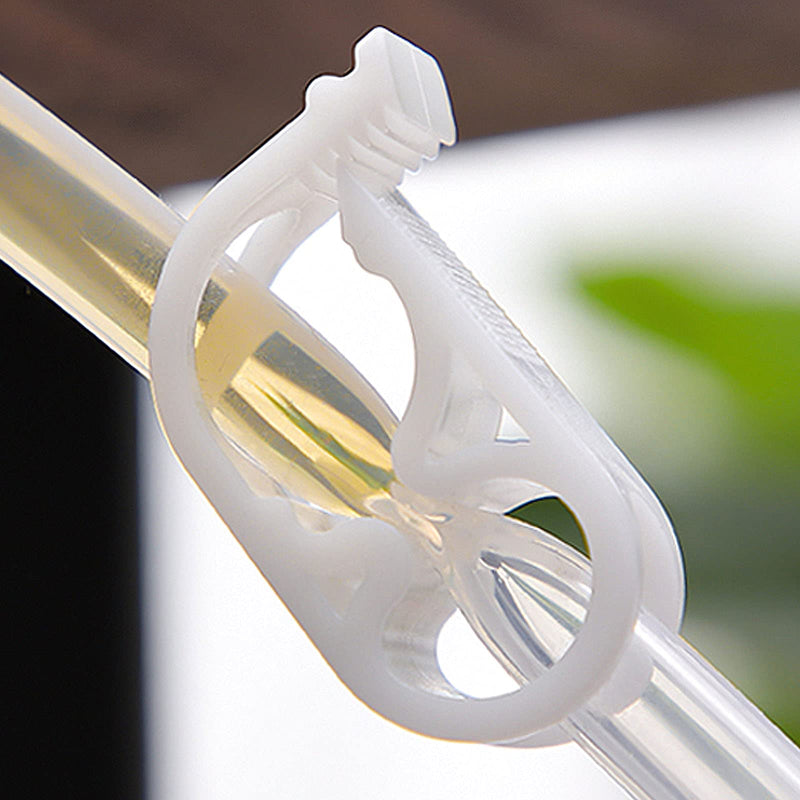 1/4" - 1/2" Plastic Tubing Clamps Adjustable Tube Clamp, Laboratory Pinch Valve Flow Control Hose Clamp - Pack of 5 White 1/4" - 1/2"