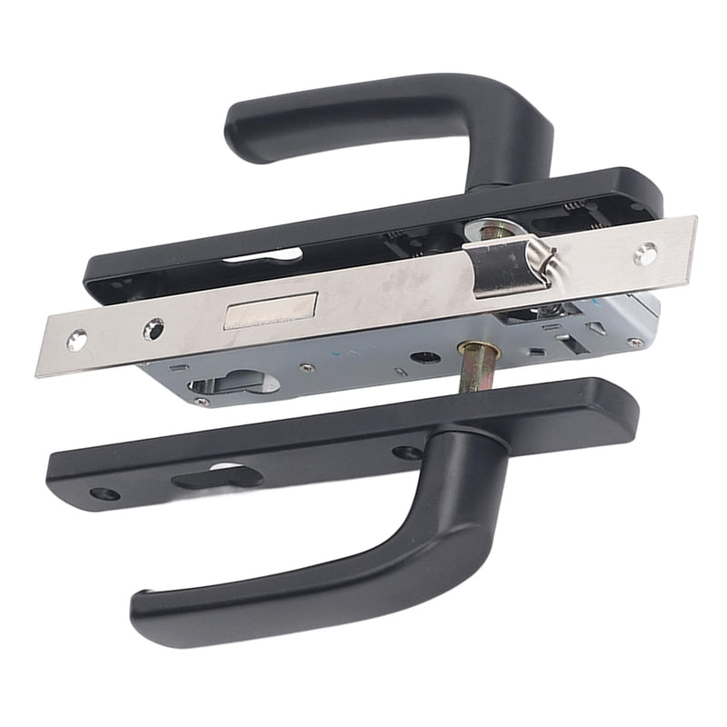 aqxreight Burglar Proof Silent Aluminum Alloy Heavy Duty Door Handle Lock Set for Enhanced Security - Ideal for Home and Office Entry Doors