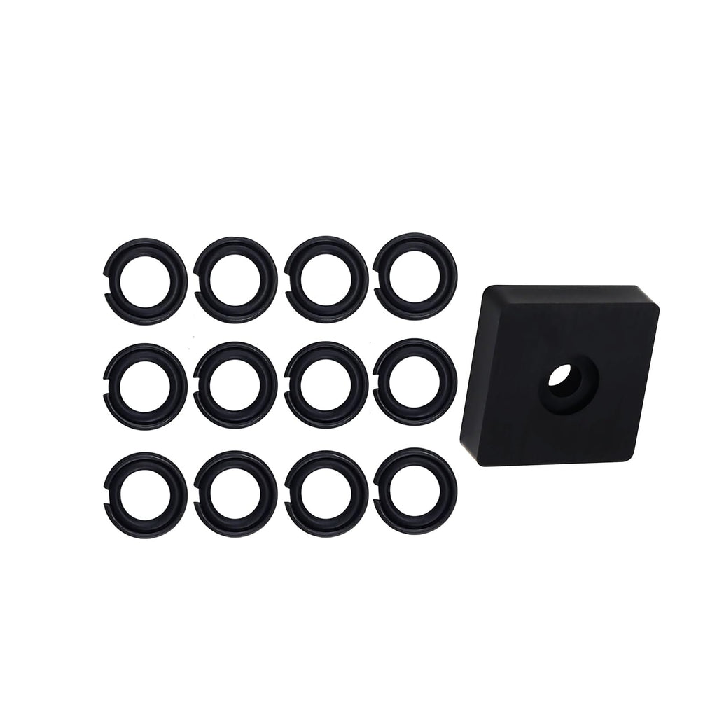 (12 Sets) 3/8" Impact Retaining Ring Clip Impact Friction Ring with O-Ring for Mmilwwaukiiii Electric/Pneumatic Type Impact Wrench, Retainer Ring Anvil Install Tool Included