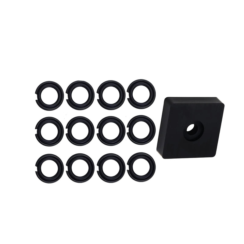 (12 Sets) 3/8" Impact Retaining Ring Clip Impact Friction Ring with O-Ring for Mmilwwaukiiii Electric/Pneumatic Type Impact Wrench, Retainer Ring Anvil Install Tool Included