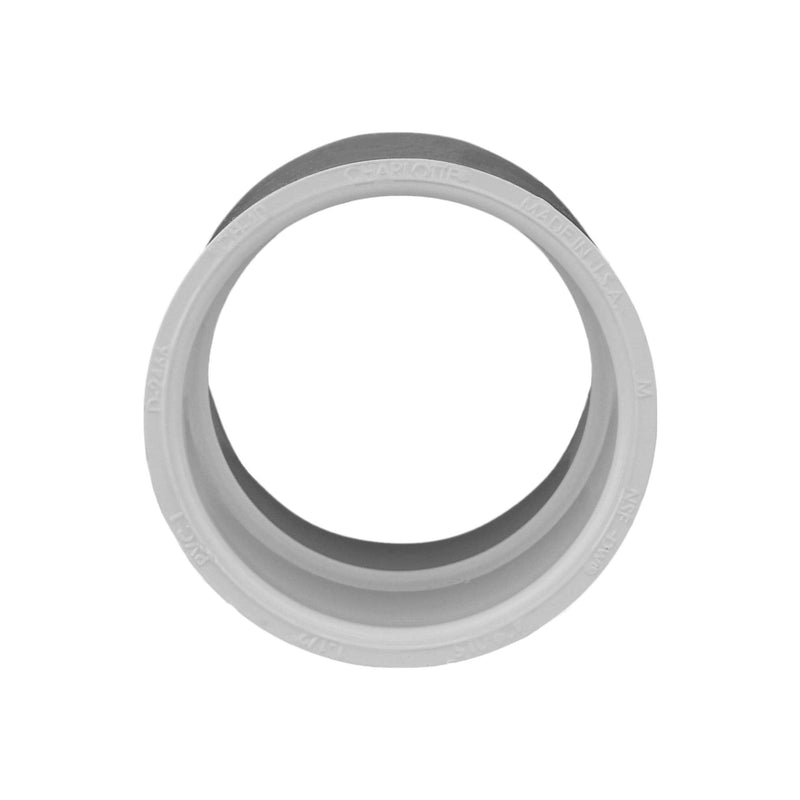 CHARLOTTE PIPE 1 1/2 SCH 40 COUPLING SXS PRESSURE (1 Unit Piece) 1 1/2 Inch ( EACH qty: 1 ) White