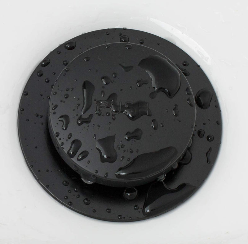 Artiwell Tip-Toe Tub Trim Set with Two-Hole Overflow Faceplate, Replacement Bath Drain Trim Kit with 2-Hole Overflow Faceplate and Universal Fine/Coarse Thread (MATT BLACK) MATT BLACK