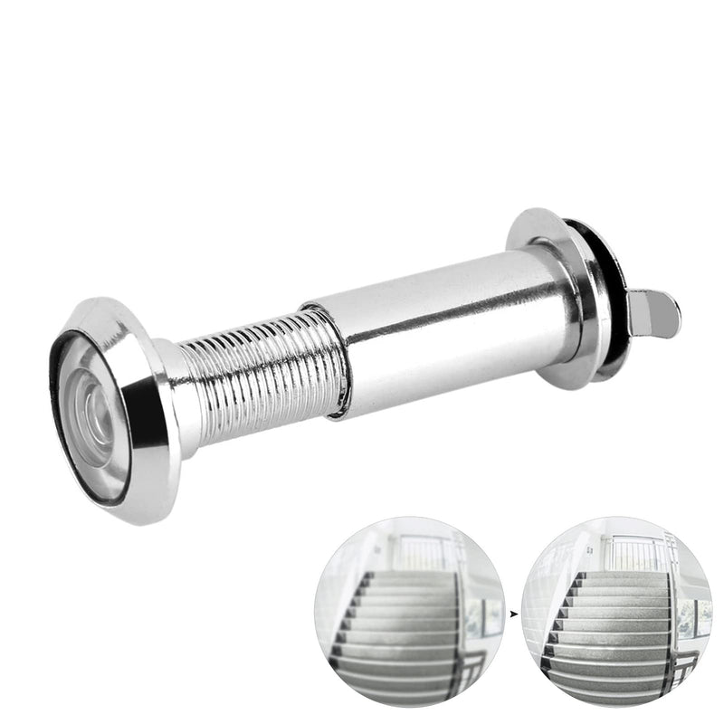 Plplaaoo Door Peephole with 220 Degree Wide Viewing Angle – One-Way Door Peephole with Reverse Privacy Cover | Fits for1.37-2.16inch Thick Doors | Zinc Alloy Security Peephole for Door