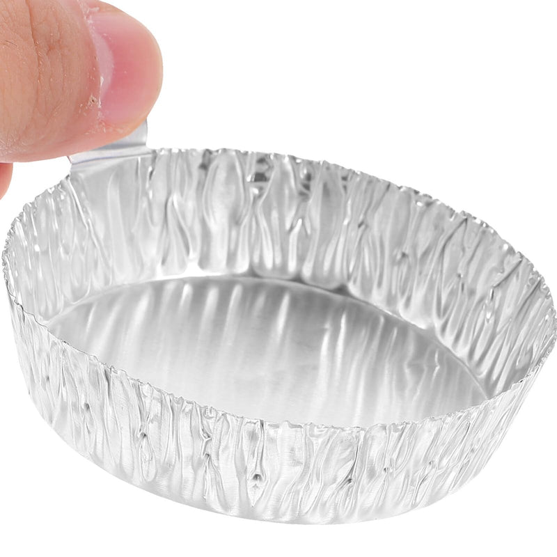 100pcs Aluminum Foil Weigh Boats, Weighing Trays Lab Dish for Scale Mixing Liquid Powder, Mini Sample Containers (42 ml) (Pack of 2) 6.00X6.00X1.60CM (Pack of 2)
