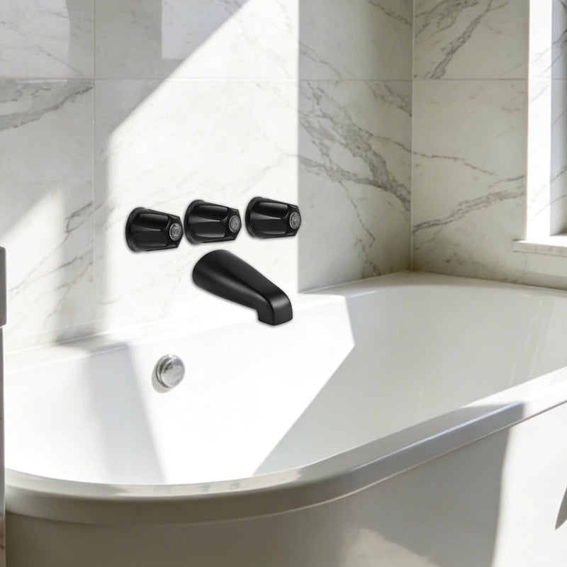 Tub Shower Trim Kit, Shower Knob Handle Replacement and Tub Faucet Spout Kit Compatible with Price Pfister Valve Parts for 1/2'' Pipe MALE Thread Connection & 3/4'' IPS Pipe Inside Thread