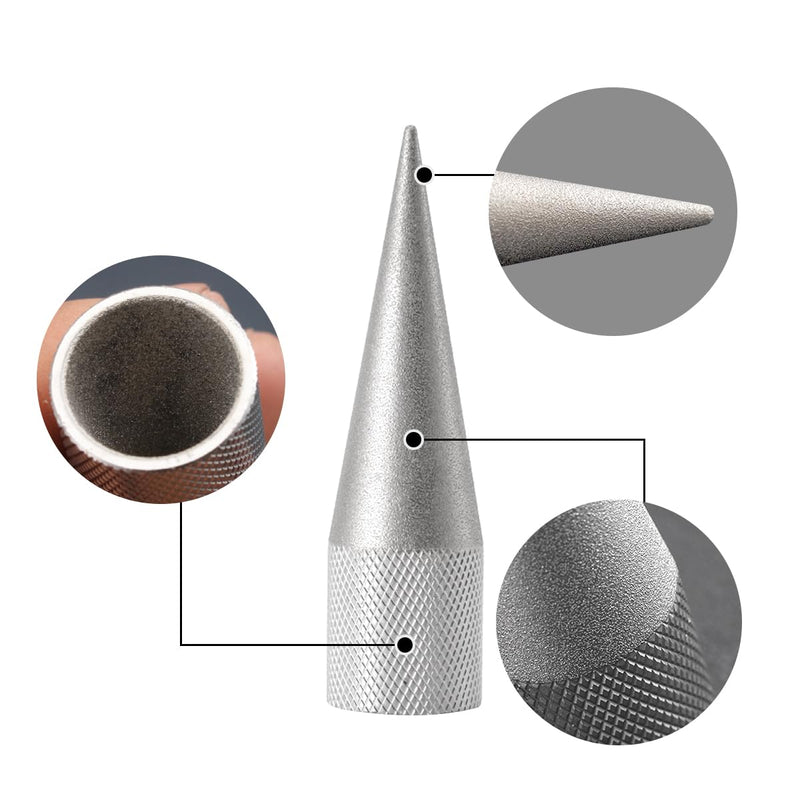 Emery Round Hole Punch Edge Sharpener Grinder Hole Punches Polishing Tool for Leather Crafts