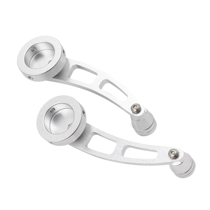 Window Crank Handle Window Winder Crank Riser Handle Replacement Billet Aluminum Universal for Car Wagon Door Window Crank Handle Winder Silver