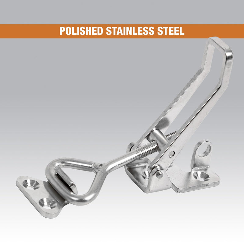 Buyers Products Company 6" Heavy Duty Stainless Steel Adjustable-Grip Draw Latch