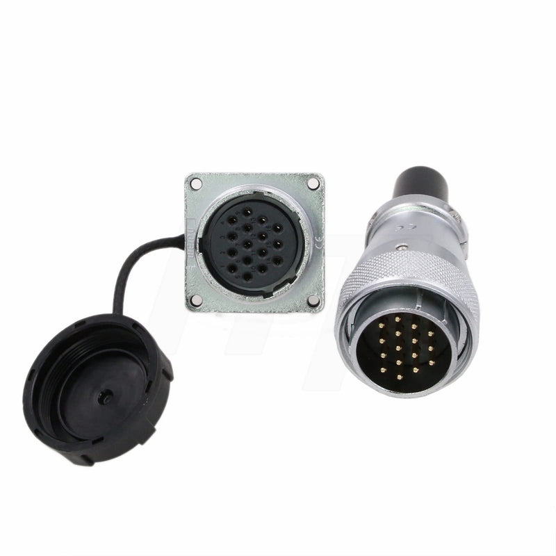 WS28 16 Pin Aviation Circular Power Electrical Connector 10A Male Plug Female Socket Dustproof Heavy Duty Industrial Electrical High Voltage 14awg 16 pin 10A