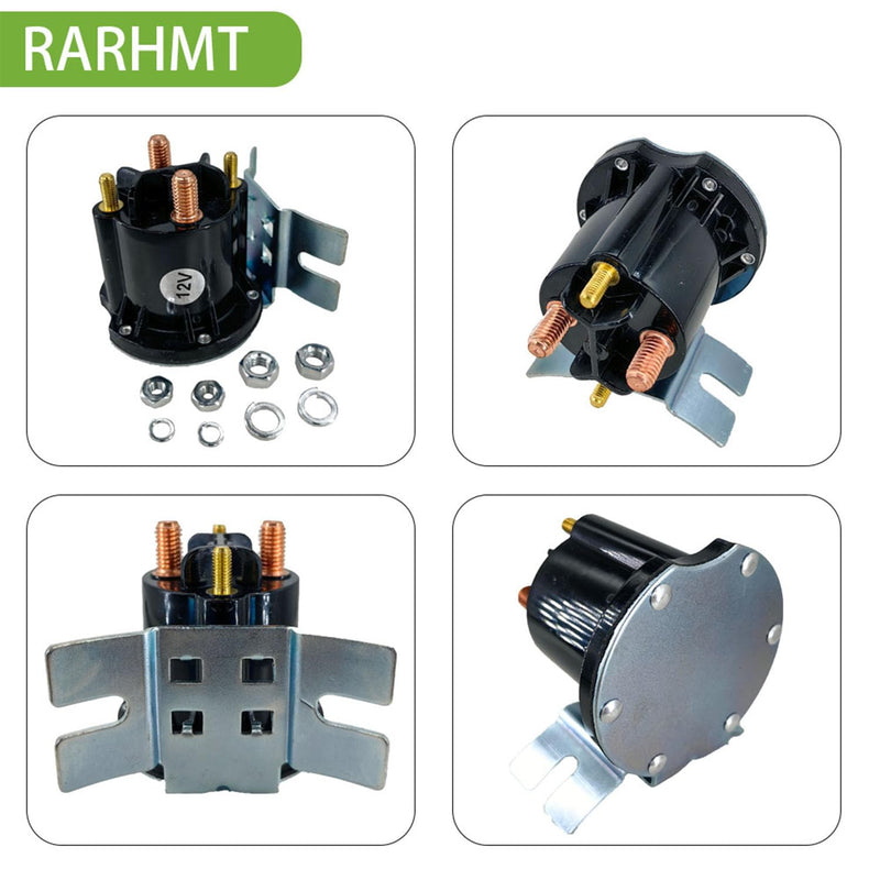 12V Starter Solenoid Relay Switch 4 Terminal 150A Continuous/800A Inrush – Replaces 684-1251-212, 684-1261-212, 634-1261-212 PowerSeal DC Contactor (Intermittent Duty, Includes Hardware)