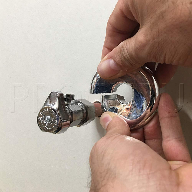 1/2-Inch CTS (5/8" OD) E2768 Split Plastic Lightweight Escutcheon Cover Plate, Chrome, for 1/2" Copper, PEX Pipe (10-Pack) 10 0.5 Inch (1/2")
