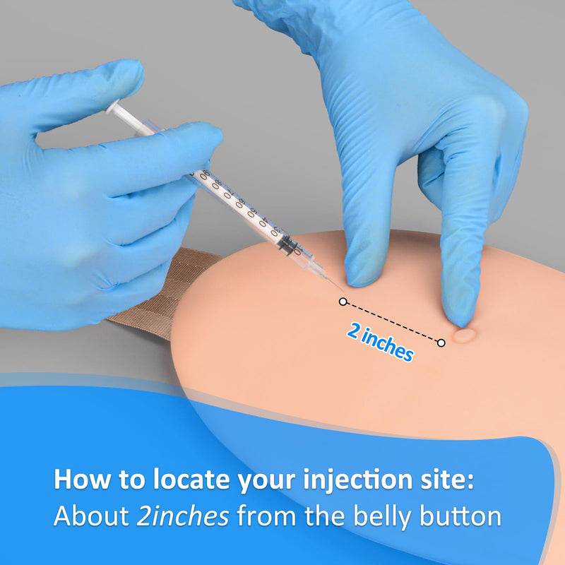 SimCoach Belly Injection Simulator, Subcutaneous Injection Training Pad, Injection Practice Kit for Medical Education, Wearable Abdominal Injection Trainer for Diabetes Insulin Injection Practice