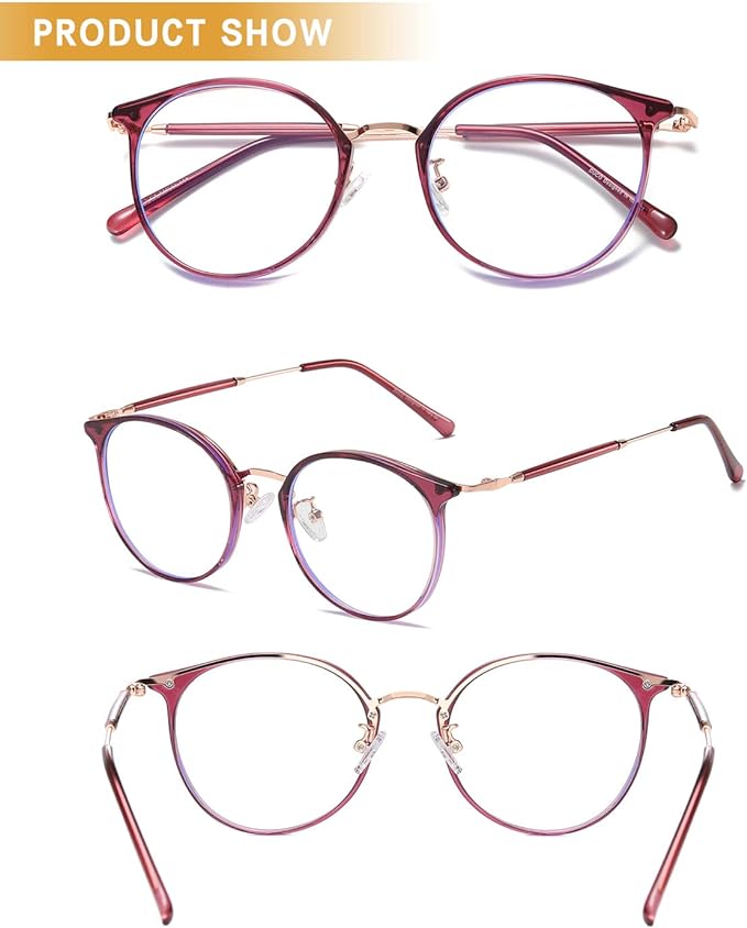 DUCO W013 Blue Light Reduction Glasses, For Computers, No Prescription PC Glasses, Blue Light Glasses, Blue Light Reduction, Ultra Lightweight - NewNest Australia