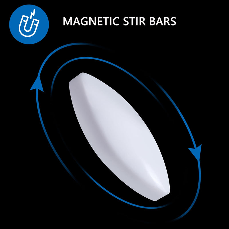 10Pcs PTFE Magnetic Stirrer Mixer Stir Bar, Stir Rod Magnetic Laboratory Bar 50mm/1.96 inch 50mm/1.96inch