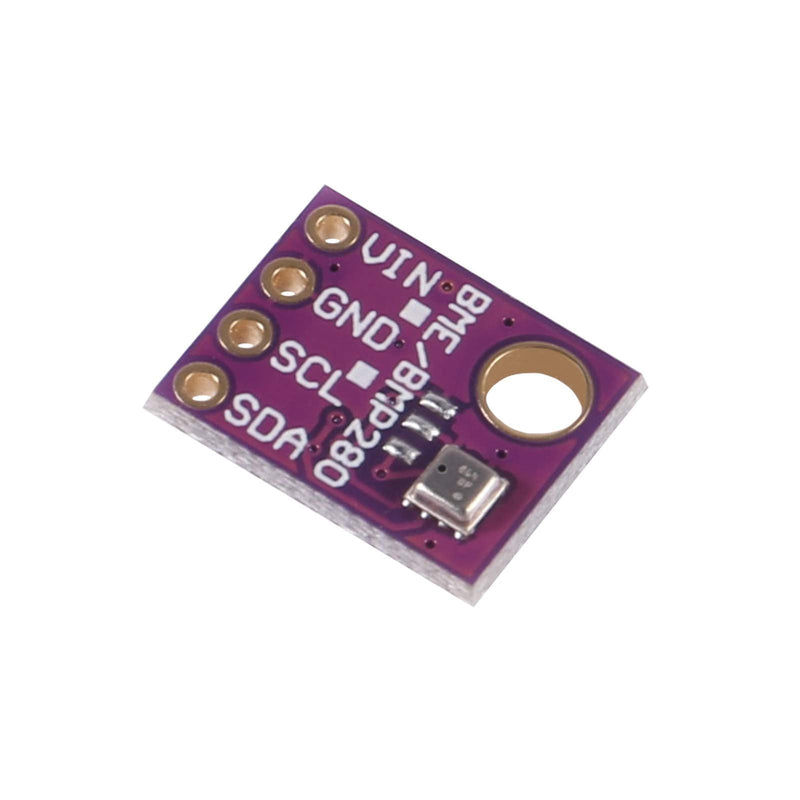 BME280 Digital 5V Temperature Humidity Sensor Atmospheric Barometric Pressure Board IIC I2C Breakout for Arduino (4pcs) 4pcs