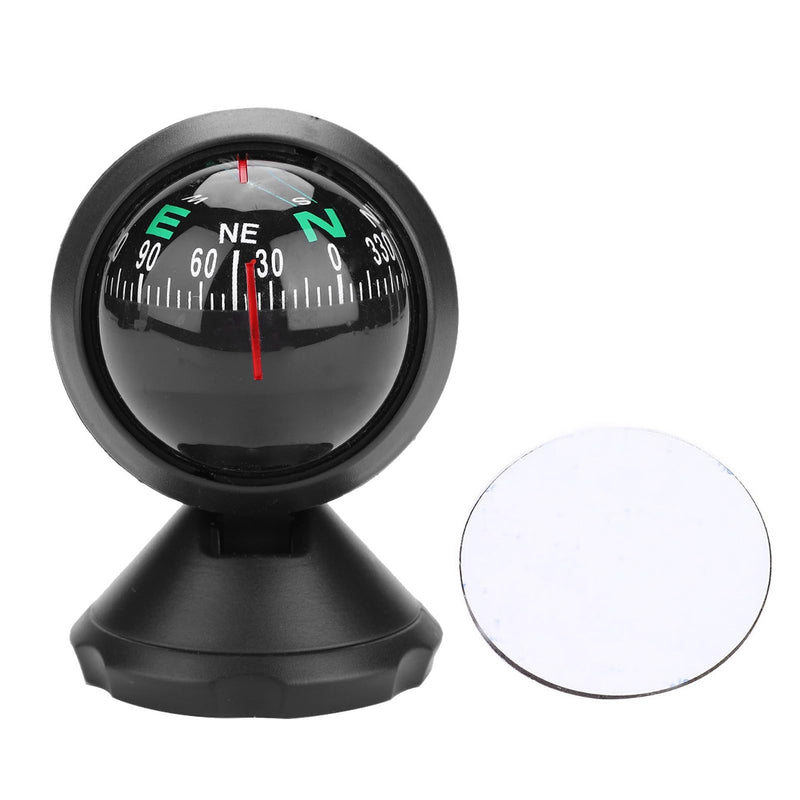 Gegong Adjustable Night Vision Compass for Boats Vehicles Black Marine Ball Compass