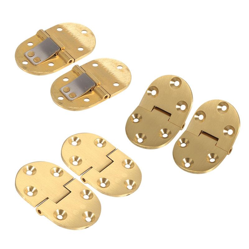 Solid Brass Butler Tray Hinge, 4 PCS Folding Table Hinge, Heavy Duty Drop Front Desk Hinges 90 Degree with Screws 2-1/2"X1-1/2 (4 PCS)