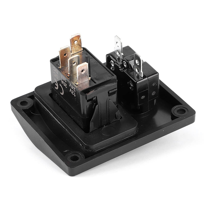 Bilge Pump Switch Panel, 3 Way Boat Circuit Control with Auto Off Manual Switch LED Indicator for DC 12V/24V Bilge Pump