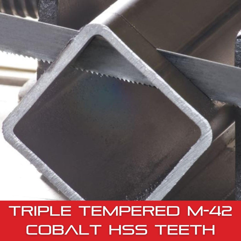 Starrett Intenss PRO-DIE Bi-Metal Band Saw Blade with M-42 Cobalt HSS Teeth - Ideal for Tool, Die and Mold Steels - 7 Ft. 8-1/2", 1/2 x .025 x 14-18/RG-S-W - 99188-07-08-1/2