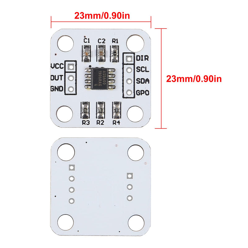 Alinan 6pcs AS5600 Magnetic Encoder 12bit 3.3V High Precision Magnetic Induction Angle Measurement Sensor Module
