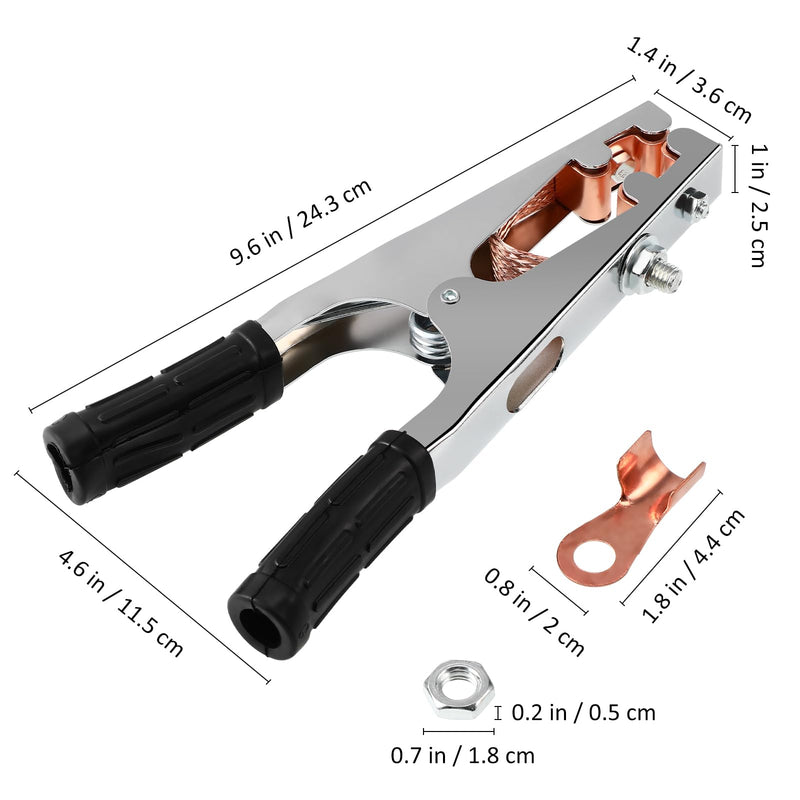 Veemoon 800A Welding Ground Clamp, Manual Welder Electrode Holder Heavy Duty Grounding Clamp Welder Earth Iron Clip Professional Tools Accessories Processing