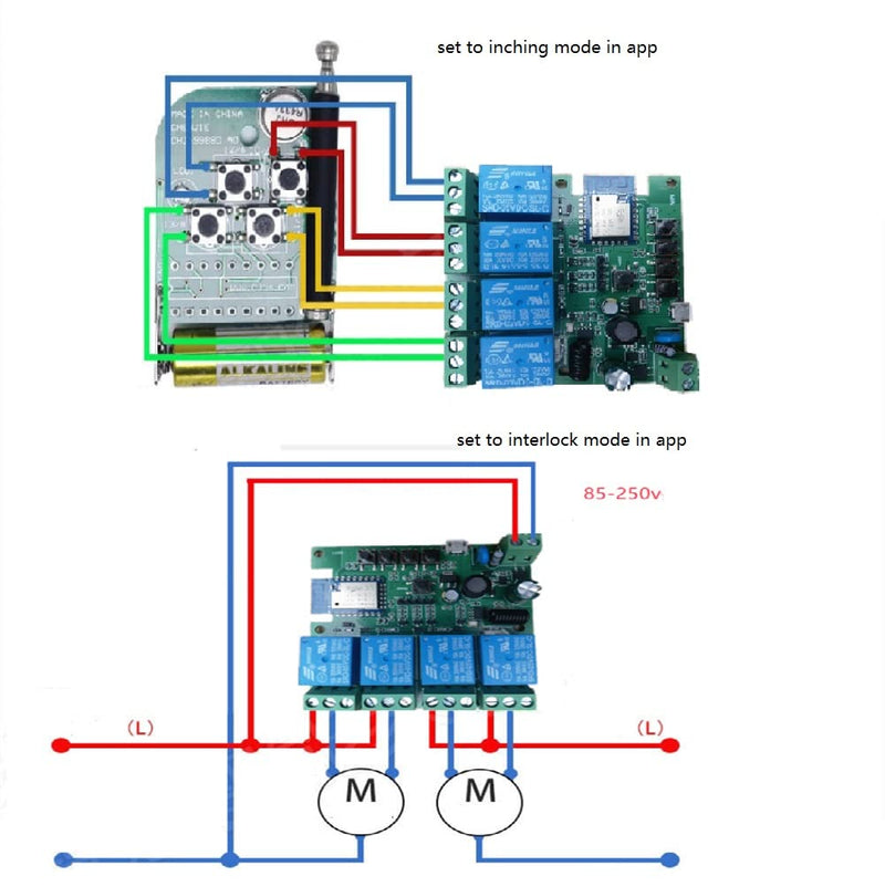 4 Channel USB 5V AC 85-250V Smart WiFi Wireless Dry Contact Relay Switch Module,Tuya Smart Life app Remote Control,Compatible with Alexa Google Home