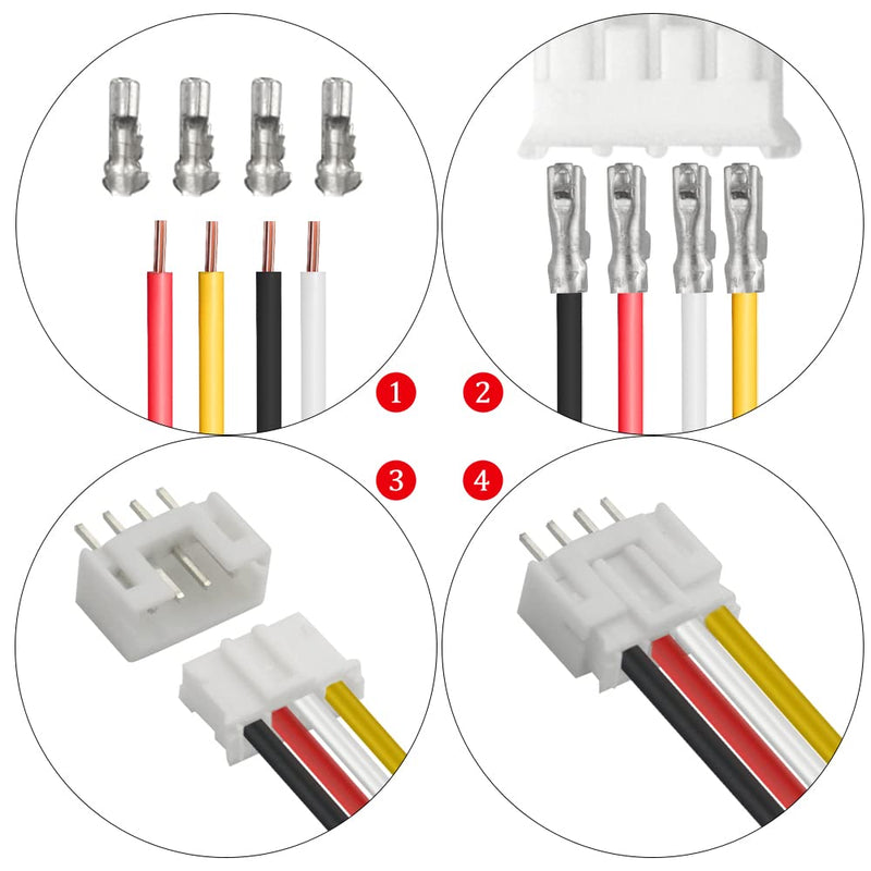 WMYCONGCONG 440 PCS 2.0mm PH 2 3 4 5 Pin Housing and Female Pin Header Terminal Connector Kit Compatible with PH Connector