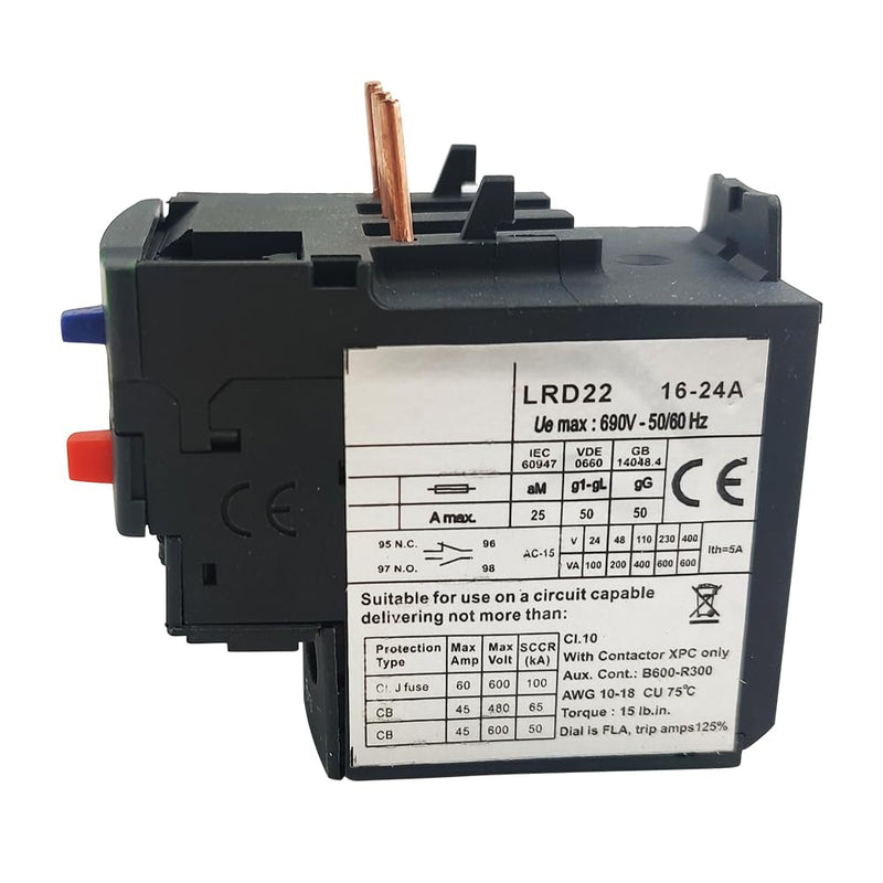 TeSys LRD22 Thermal Overload Relay 16-24A fit for contactor LC1D25-38