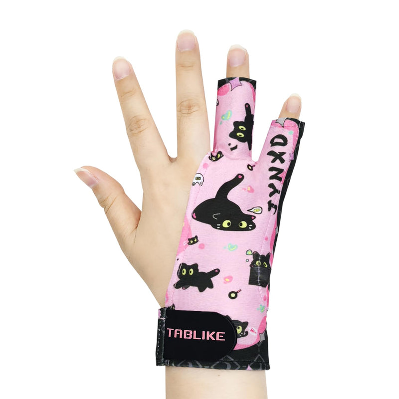 Drawing Glove for iPad, 3-Layer Palm Rejection Artist Glove(Size M, Pink) Medium