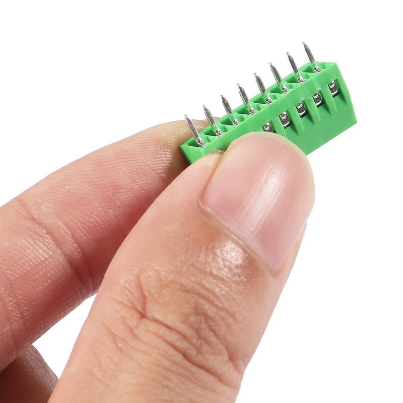 DIANN 10pcs PCB Connectors 8Pin 2.54mm 0.1" Pitch Screw Terminal Block Connector 150V 6A PCB Terminal Block Connector for 26-18AWG Cable 8Pin-10pcs