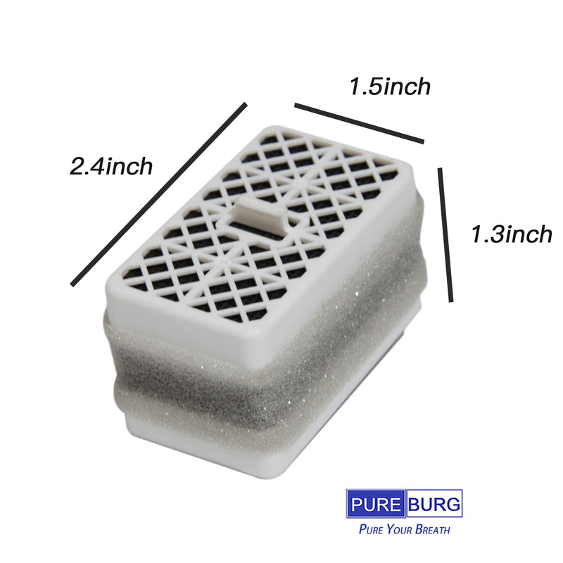 PUREBURG THU9476 Catalyst Cartridge Compatible With Toto Washlet S300 S350E S500E SW2044 C100 C200 K300 SW573 SW2034 SW3056, Deodorizing Filters, Pack of 2