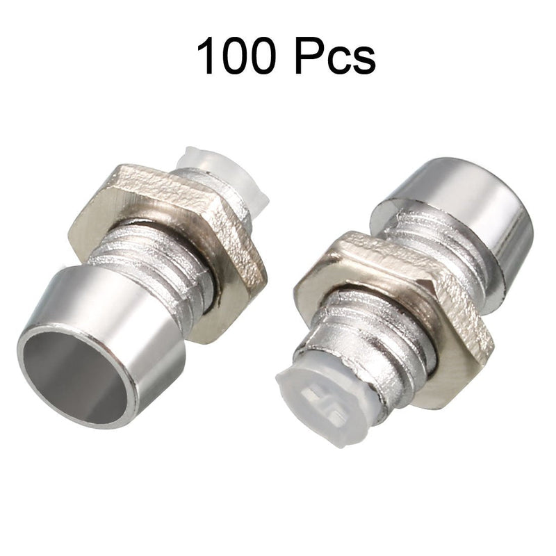 uxcell 100pcs 3mm LED Lamp Holder Light Bulb Socket Zinc Alloy for Light-emitting Diode Lighting