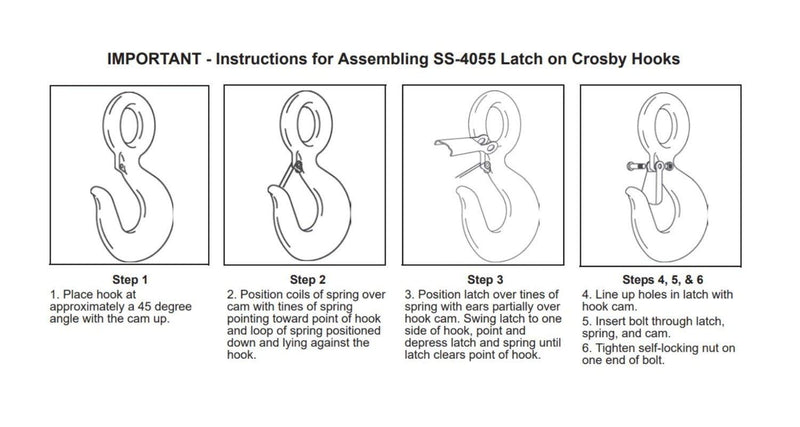 Crosby Ss4055 3/4Tc-1Ta Hook Latch (1090027)