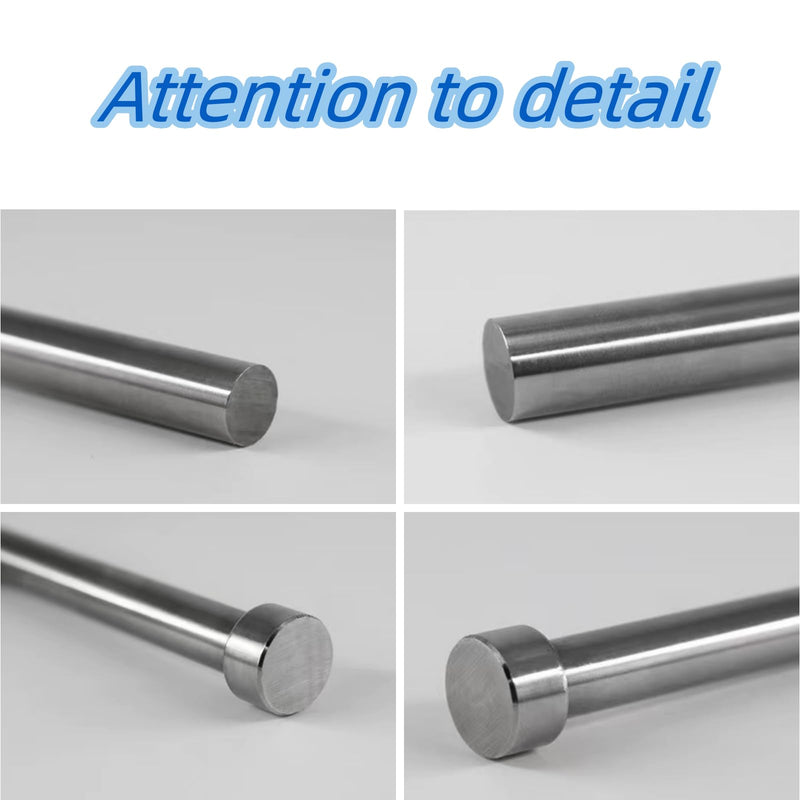 SKD61 Straight Ejector Pins, 1" Dia Round Tip Punch 127mm (5") Long Silver Gray 1pcs 1"