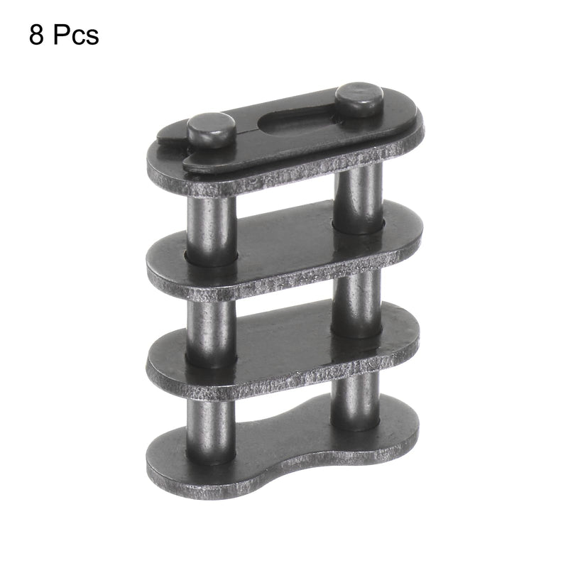 uxcell 8Pcs #40-2/08A-2 Double Roller Chain Connecting Links 12.7mm Pitch Carbon Steel Master Connector Link, Chain Master Links for 08A-2/#40-2 Chain 8 - NewNest Australia