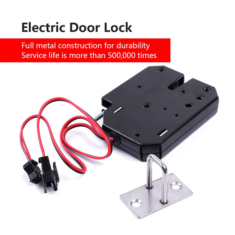 ATOPLEE Electronic Cabinet Lock, DC 12V 2A Power Control Door Lock for Cabinet Drawer Pantry Locker (73X 58 X 13mm) 73X 58 X 13mm, K01