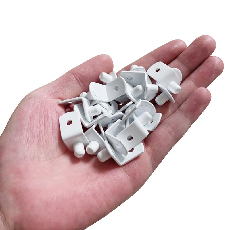 Shelf Pegs, Shelf Pins,1/4 Inch (6.35mm) Shelf Pegs, Shelf Support Pegs, Cabinet Shelf Pegs, Shelf Pegs for Shelves,Shelf Pegs & Pins (White, 20pcs) 1/4-6.35mm-20pcs White