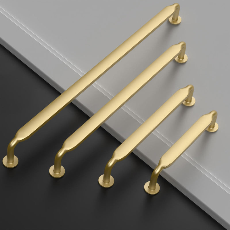 FILTA 10 Pack 3.75 Inch(96mm) Gold Cabinet Pulls,Stylish Kitchen Cabinet Handles Zinc Alloy Cabinet Hardware for Kitchen Cabinets and Dresser Drawers 3.75" Hole Center