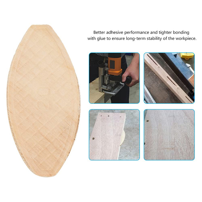 Wood Biscuits 20,100pcs Wood Joining Biscuits Wood Board Docking Tool 0# 10# 20# (20#) 20#
