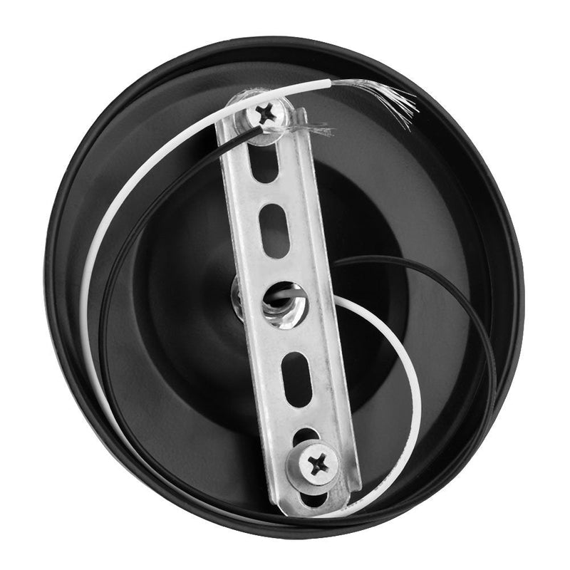 Lamp Holder, E26/E27 Retro Electroplating Iron Lamp Holder Industrial Decorative Lighting Screw Light Bulb Holder Base (Black) Black