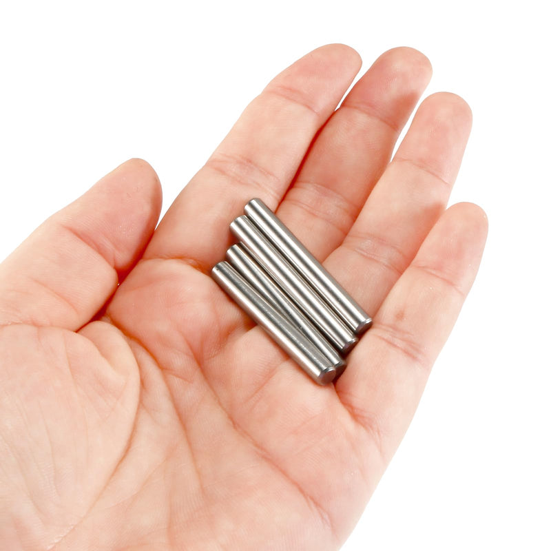 24Pcs 5mm x 40mm / 1/5 Inch x 1.57 Inch Dowel Pin 304 Stainless Steel Pegs Support Shelves Silver Tone M5 x 40mm - NewNest Australia