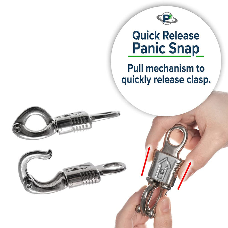 Paracord Planet ½ inch Rigid Round Eye Panic Snap | 300 Pound Max Load | Home, Farm, Recreation, Marine One Pack