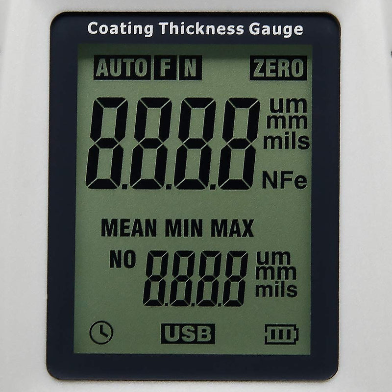 Coating Thickness Gauge Digital Paint Thickness Meter Tester with Tool Box Range 0~1500um Economy Version
