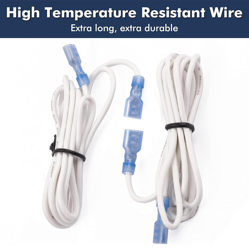 Hiorucet Fireplace Thermostat & Rheostat Variable Speed Control Switch for Universal Wood Stove and Fireplace Blower Heat N Glo, Heatilator, Napoleon, Majestic, Desa, Astria, Superior, Lennox, Regency Rheostat + Thermostat Switch + Wire
