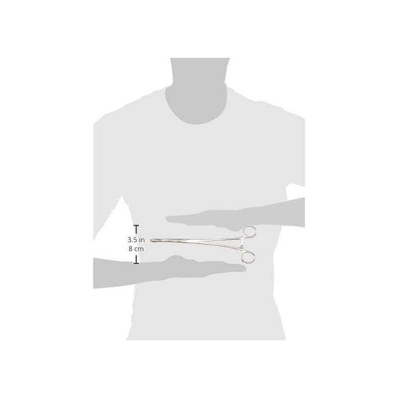 Grafco Foerster Sponge Forceps, Curved & Serrated Tips, 9.5" Long, 2734 Curved - Serrated
