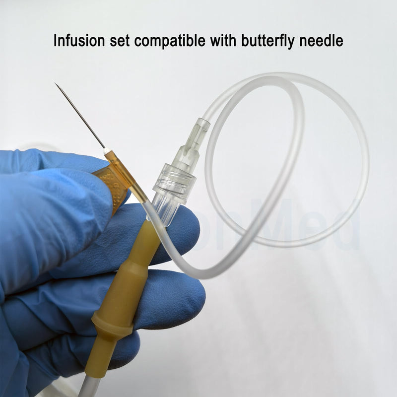 30pcs IV Extension Set, IV Tubing,60’’,Sterile Individual Packaging for Lab and Veterinary (Screw Mouth) 30pcs