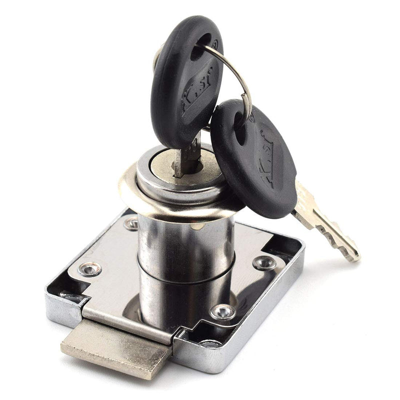 SDTC Tech Drawer Lock with Keys and Matching Screws for Cabinet/Wardrobe/Cupboard/Office Desk etc. (Cylinder Cam Length 22 mm) 22 mm Cylinder Cam
