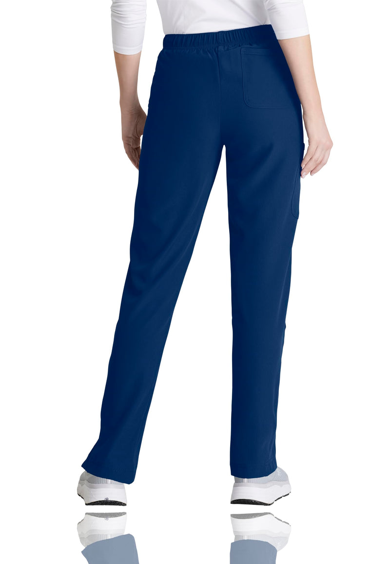 BARCO Skechers Vitality Charge Scrub Pant for Women - Mid-Rise Medical Pant, 4-Way Stretch Women's Scrub Pant Small Navy